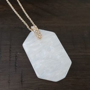 Acrylic Dog Tag Necklace